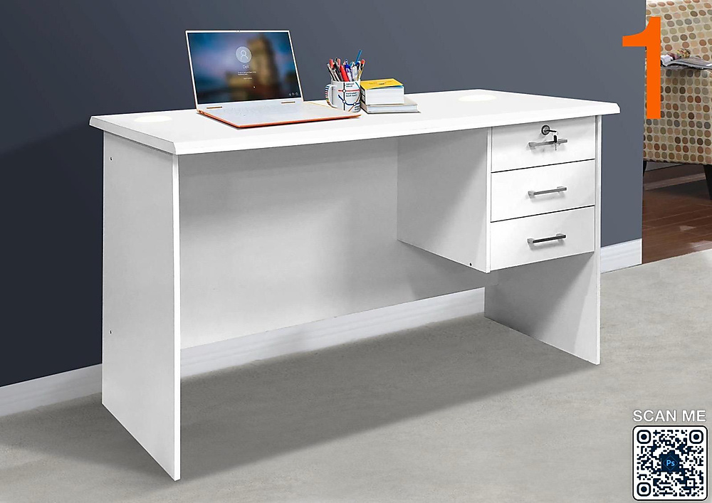 Study desk, 120 cm long and 60 cm wide