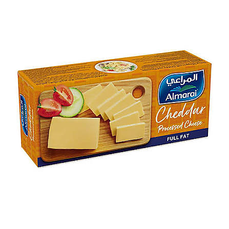 Almarai Full-Fat Cheddar Cheese Block 454g