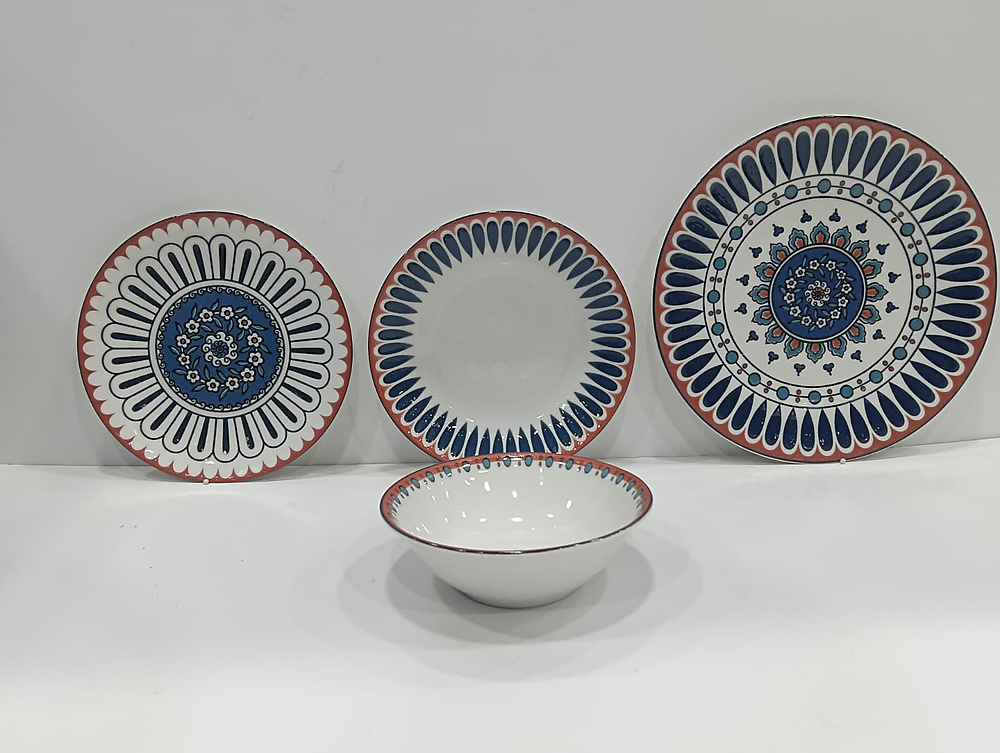 طقم سفرة سيراميك ٢٤ قطعة 2