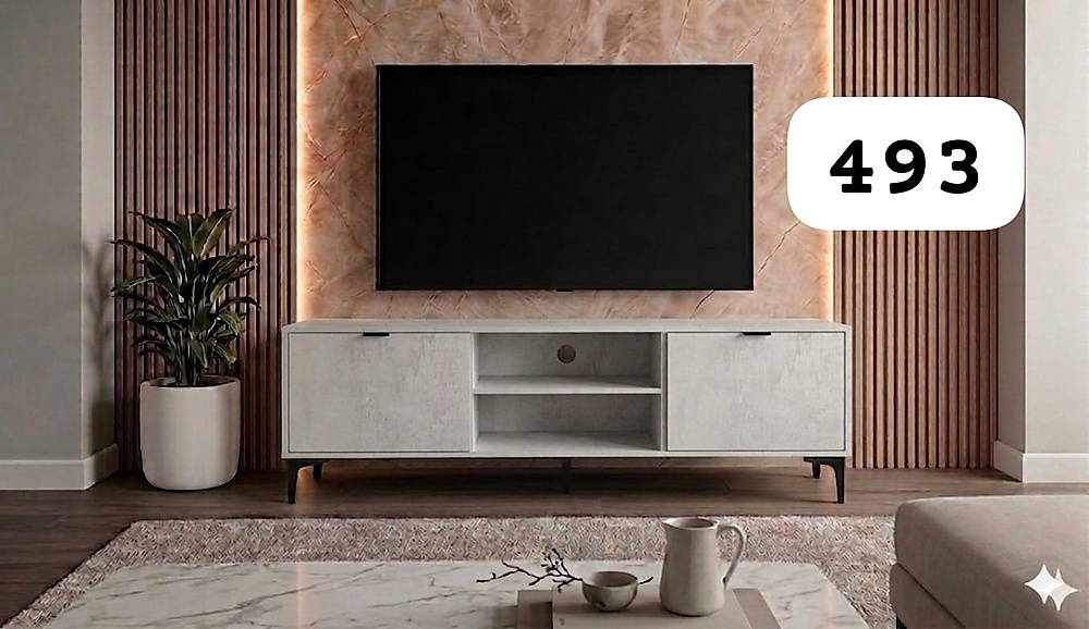 TV stand: width 180, depth 40, height 55.