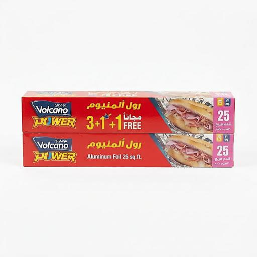 رول المونيوم ٤ حبة ٢٥ قدم