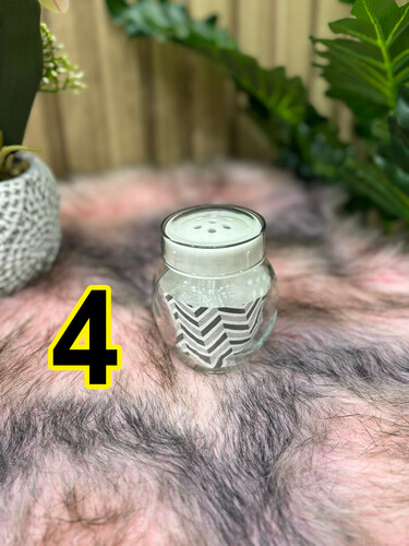 Small glass salt shaker
