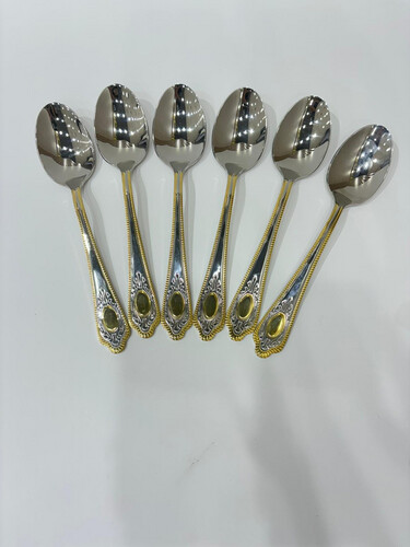 Large food spoons, 6 pieces