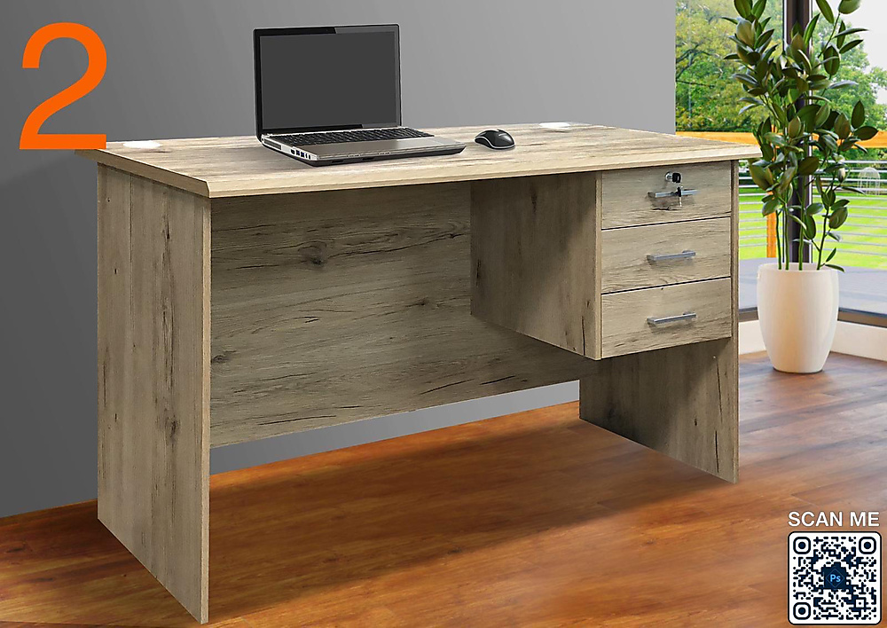 Study desk, 120 cm long and 60 cm wide