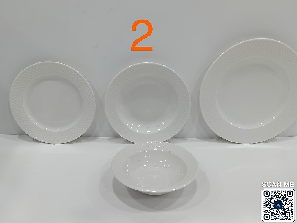 طقم سفرة سيراميك ٢٤ قطعة