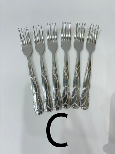 Stainless steel fork set, 12 pieces