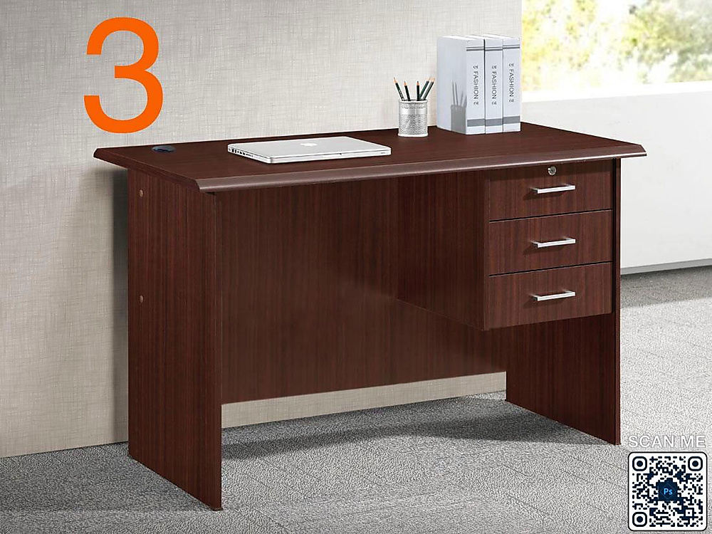 Study desk, 120 cm long and 60 cm wide