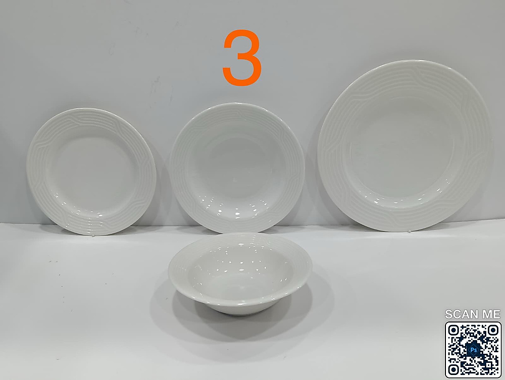 طقم سفرة سيراميك ٢٤ قطعة