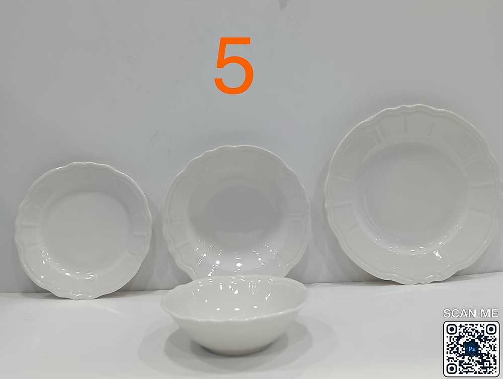 طقم سفرة سيراميك ٢٤ قطعة