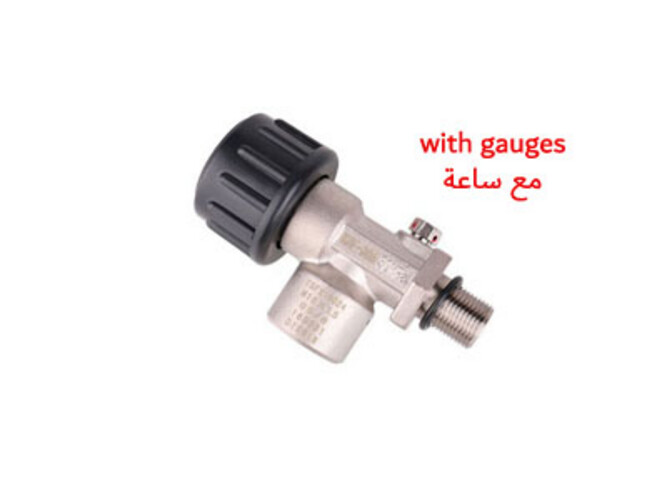 رأس سلندر مع ساعة لقراءة الضغط 300BAR M18 x1.5mm للضغط العالي