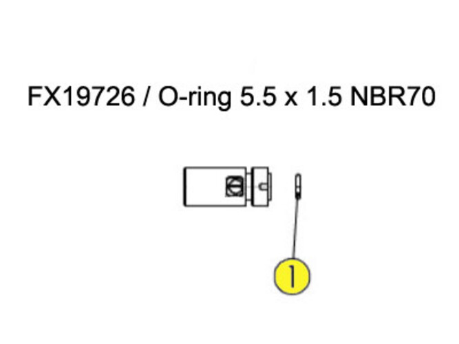 FX19726 / O-ring 5.5 x 1.5 NBR70