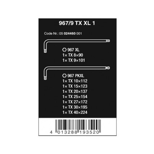 طقم النكيات ويرا نجمة ذراع طويل طقم 9 حبات