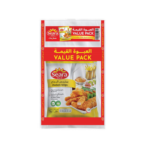 Seara Regular Chicken Strips 2 x 750 gm (Twin Pack)