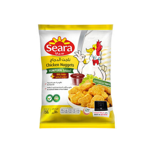 Seara Chicken Nuggets Tempura with BBQ Sauce 750gm