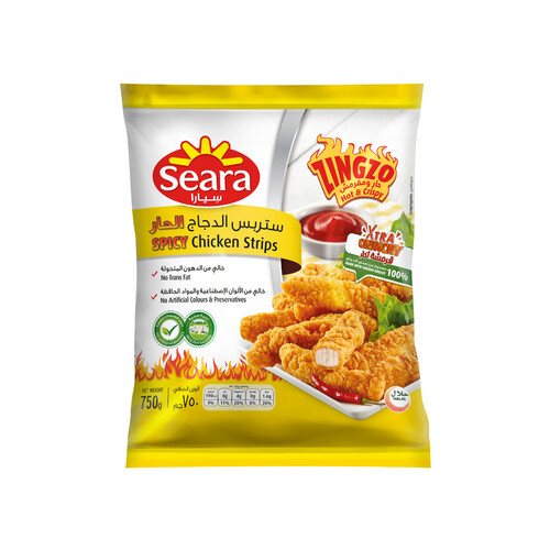 Seara Spicy Chicken Strips (Zingz) 750gm
