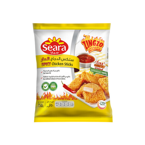 Seara Chicken Sticks Spicy / Zingz 750gm
