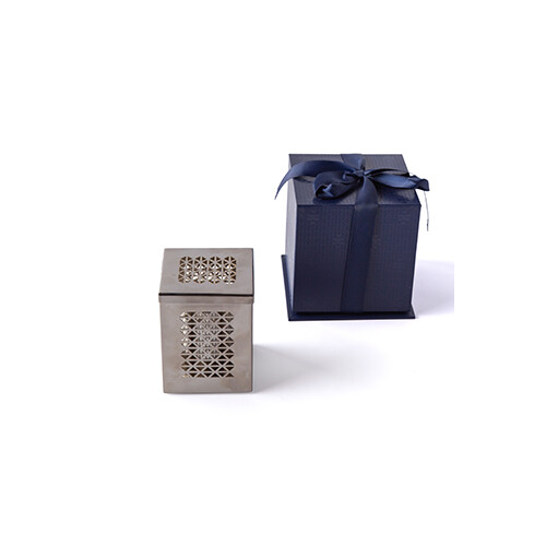 Sadu Design Square Mubkhar Silver with Box