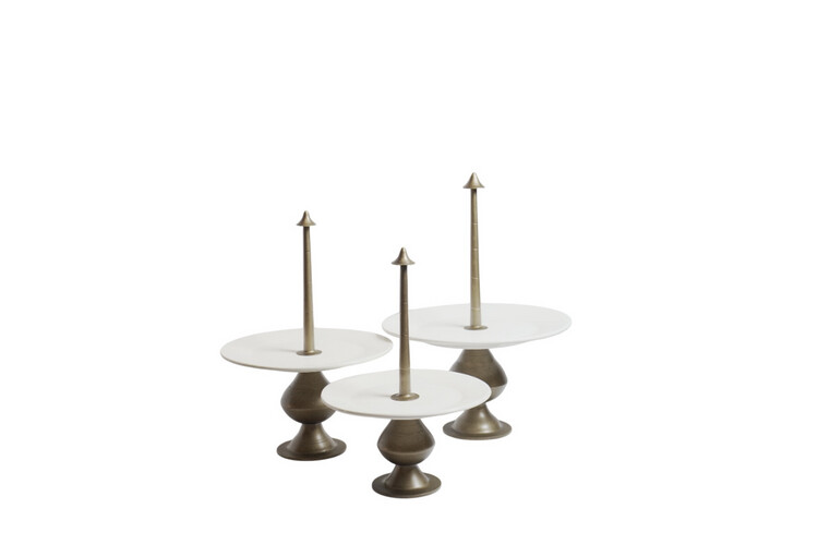 Marsh sweet tray set of 3 Bronze color
