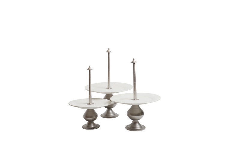 Marsh sweet tray set of 3 Champagne color