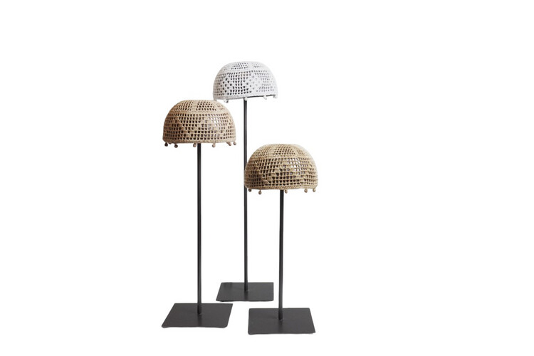 Table lamp Black with 3 colors of Ghafiya Cap ( Set of 3 )