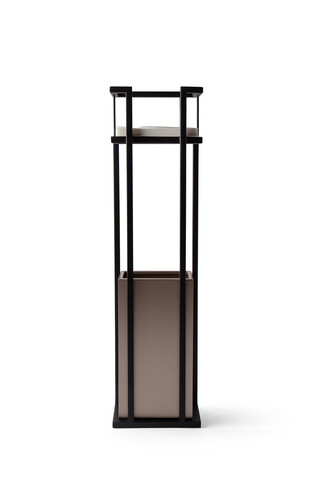Stand for Dust Bin And Tissue Box ( Black with Champ  )