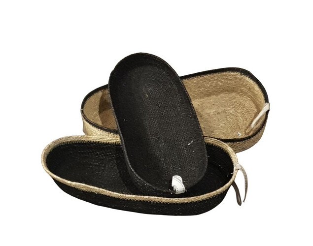 Handmade straw Oval Shape Set of 3