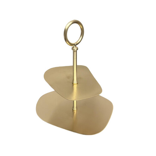 Sweet Tray ( 2 Layer ) Gold Color