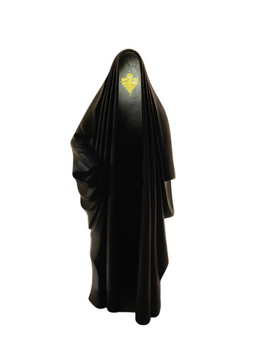 Abaya sculpture with light