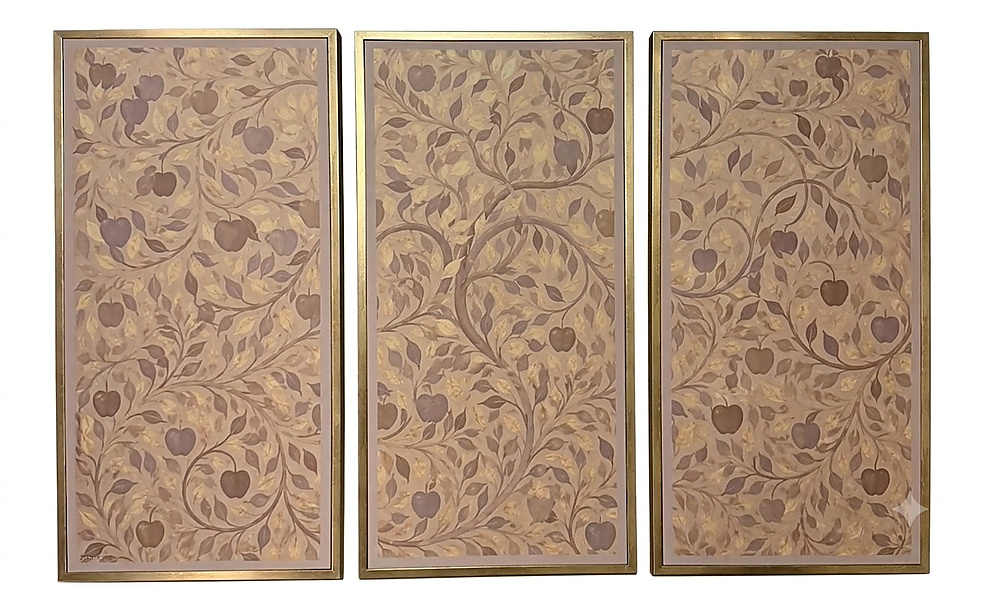 Leaves wall art set of 3