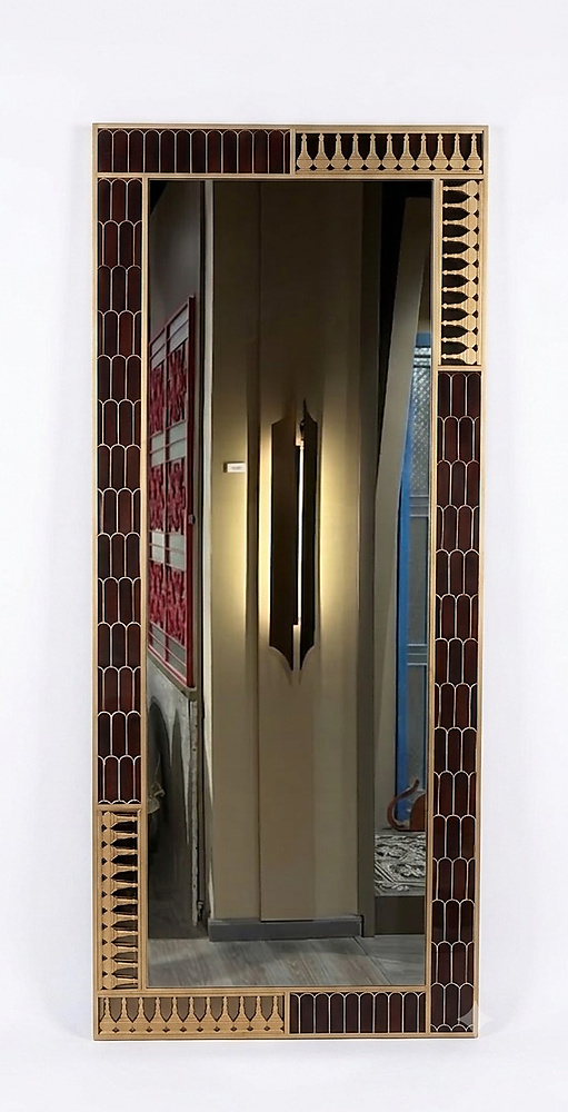 Mirror frame with marash design and Mosaic