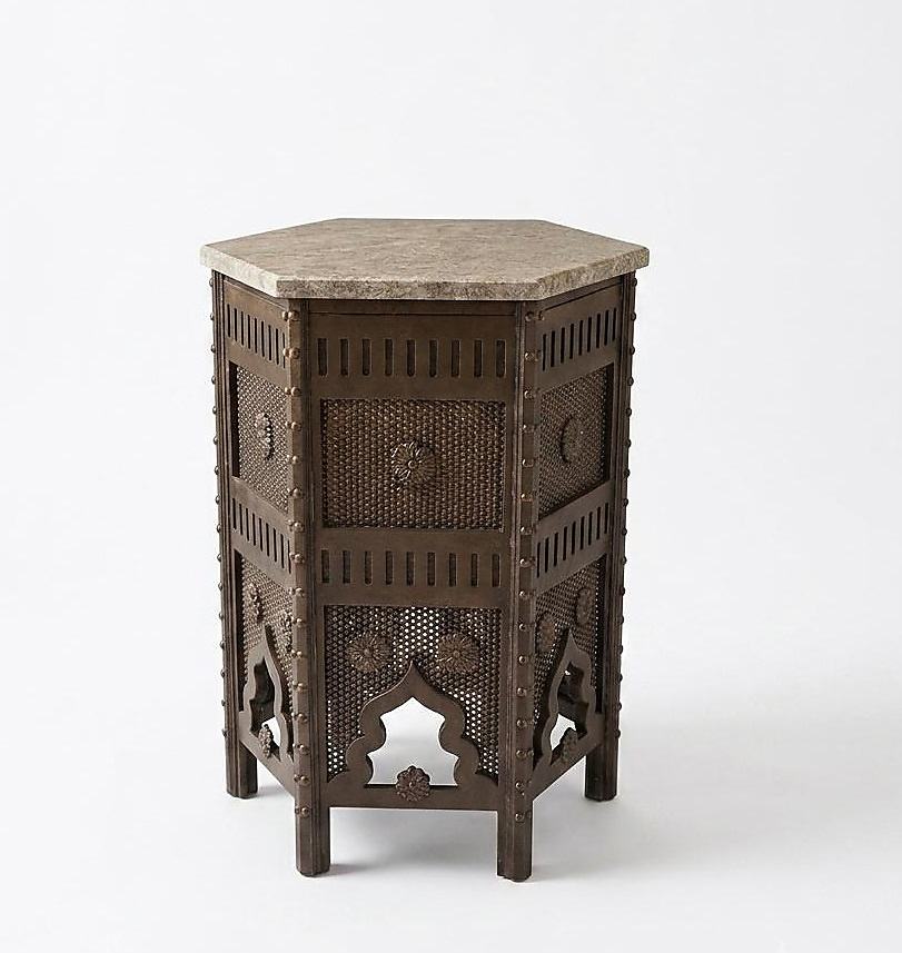 Hexagonal antique color table