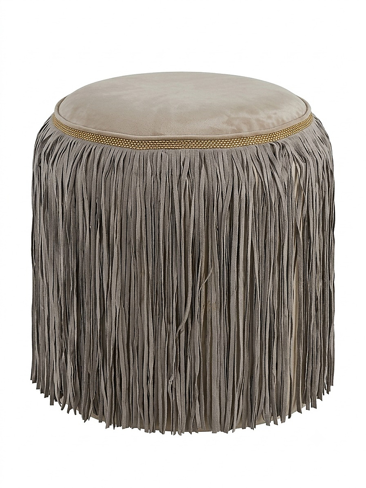 Round buff with tassel