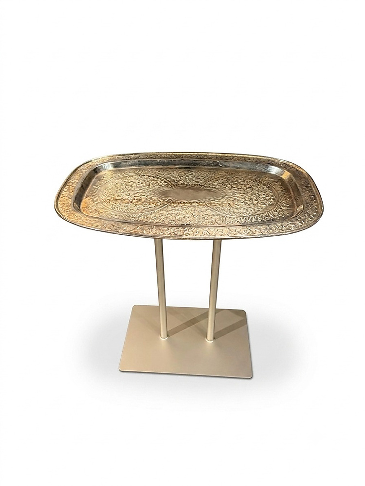 Table with antique tray