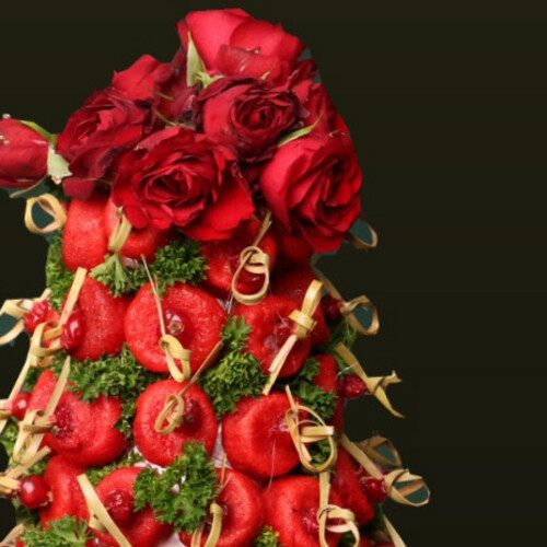 Pyramid red cobba 100 pcs vineleaves ,red cabbage and white cabbage with arkan plate