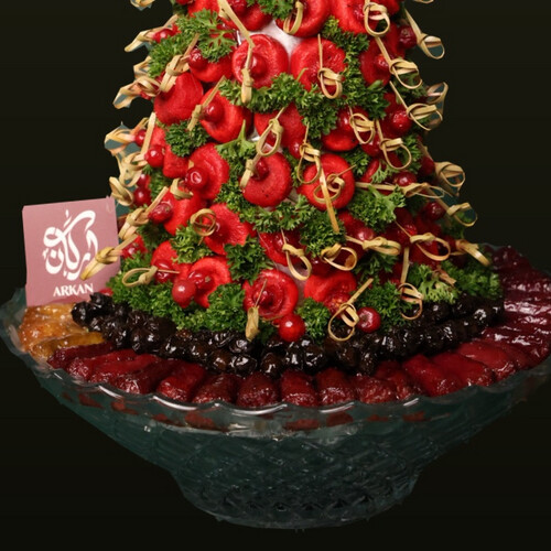 Pyramid red cobba 100 pcs vineleaves ,red cabbage and white cabbage with arkan plate