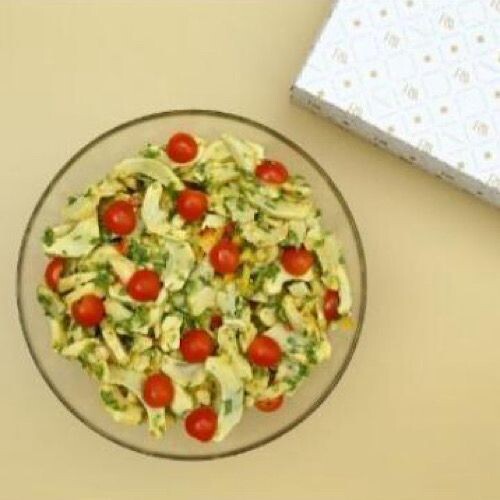 Sparkling ice salad with artichokes