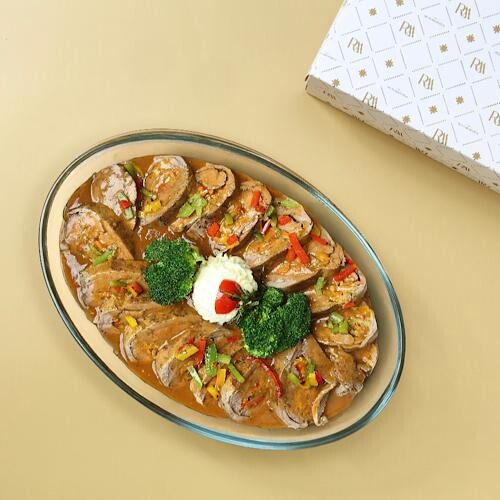 MEAT ROLL WITH BROCCOLI