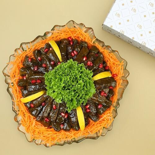 Sour vine leaves / pomegranate molasses