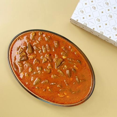 Okra with meat