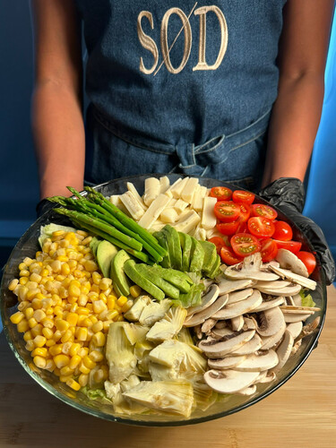 The heart of  •PANACHEE• Salad