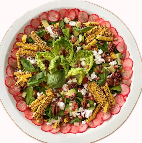 سلطة الذرة المشوية