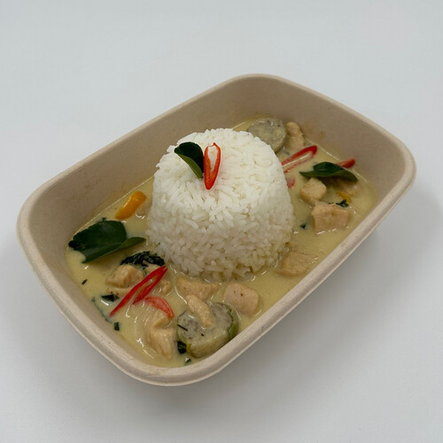 Thai Green Chicken Curry with Coconut Rice