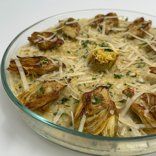 اورزو الليمون والخرشوف المشوي