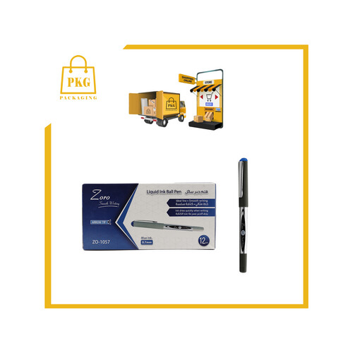 قلم ازرق سائل 0.7 زورو