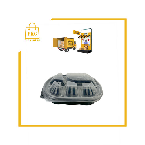 صحن مكرويف 36 اونز مع الغطاء مقسم 5 شد 250