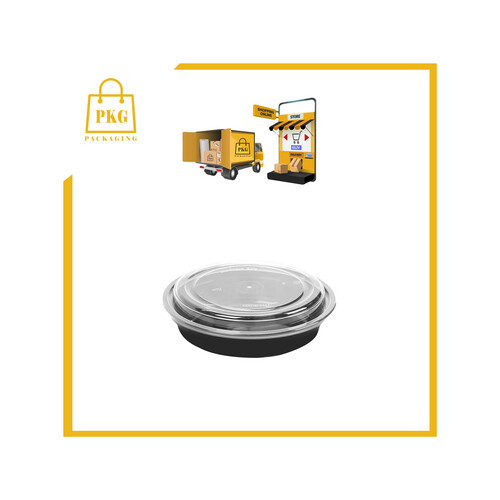 صحن مكرويف دائري 24 اونص مع الغطاء شد 150