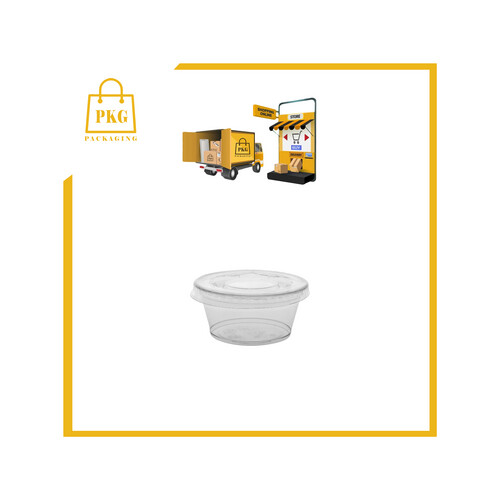 علبة صوص شفاف 4 اونص مع الغطاء شد 2000