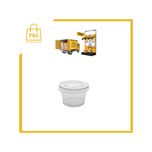 علبة صوص شفاف 1 اونص مع الغطاء شد 2000