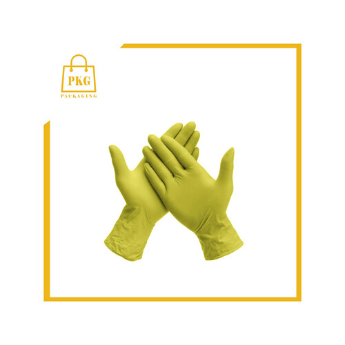 قفاز مطاط بالحبة مقاس m