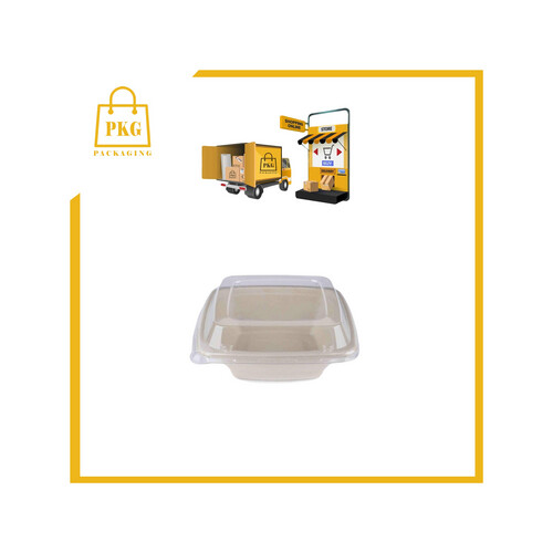 صحن قصب سكر مربع  500 مل شد 300